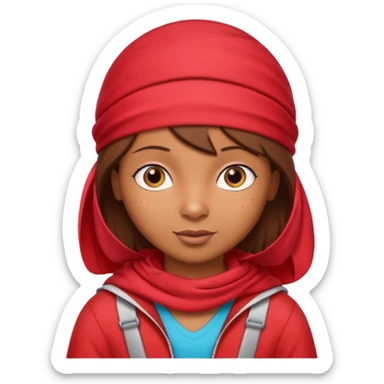 i want an emoji that shows dora the explorer with a red durag on, and next to her there are word that spell SYBAU sticker