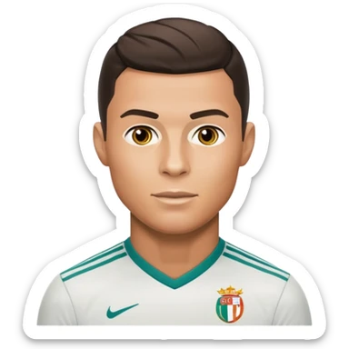 Cristiano Ronaldo football emojis sticker