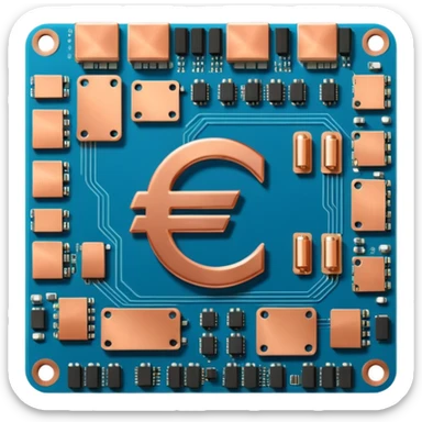 Motherboard euro sign  sticker