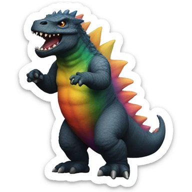 Gay Godzilla  sticker