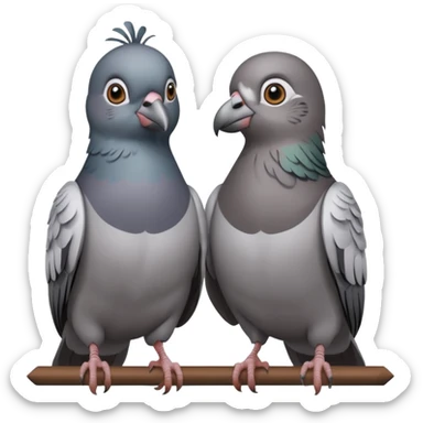 Pigeon’s parents sticker
