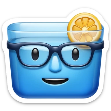 blue geek bar sticker