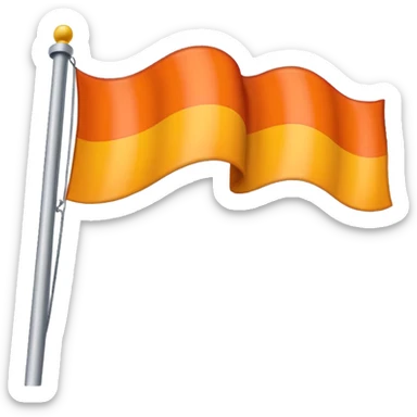 a flag with these colours:                          🧡 sticker