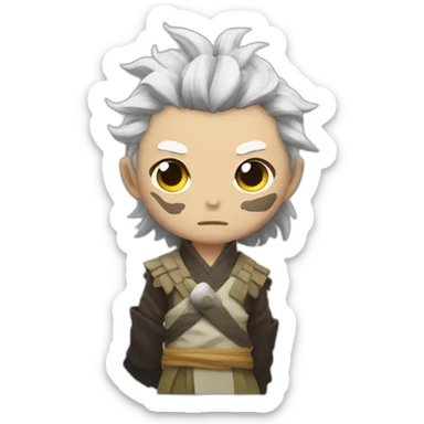 Inosuke in Demon Slayer sticker