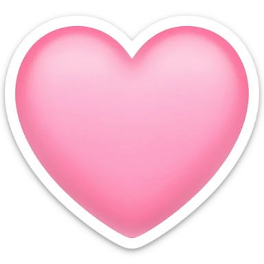 Light pink heart sticker