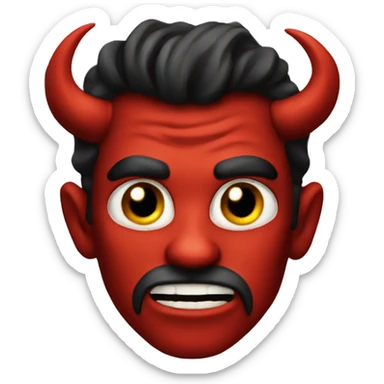 The devil  sticker