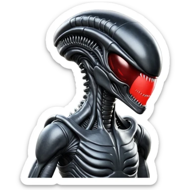a xenomorph from aliens sticker