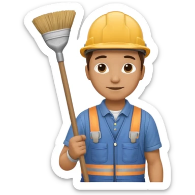 builder and sweeper sticker