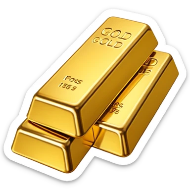 Tons of gold bars sticker