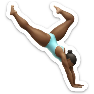 gymnast doing a handstand sticker