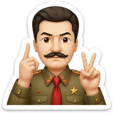 스탈린이 가운데 손가락를 날림 sticker