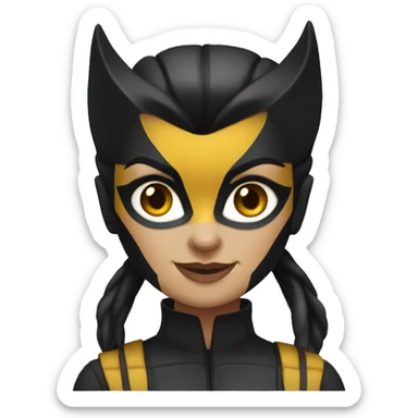 Female wolverine sticker