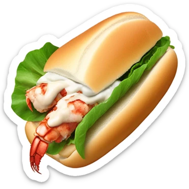 Lobster roll sticker