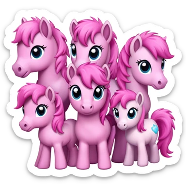 pink pony club sticker