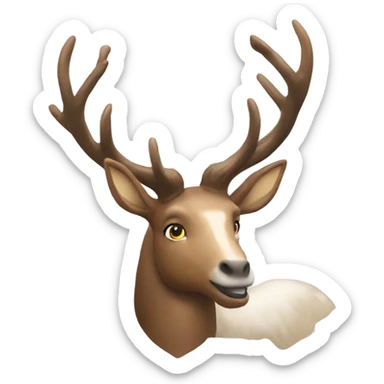 Create a stag version of pegasus sticker