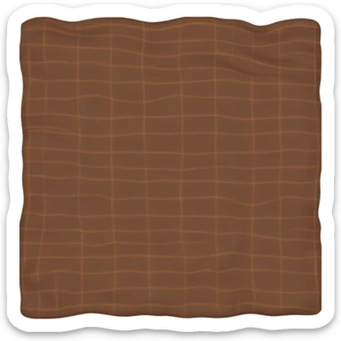brown flannel blanket  sticker