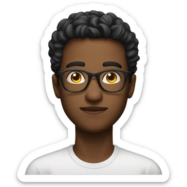 Man, 25 years old, glasses sticker