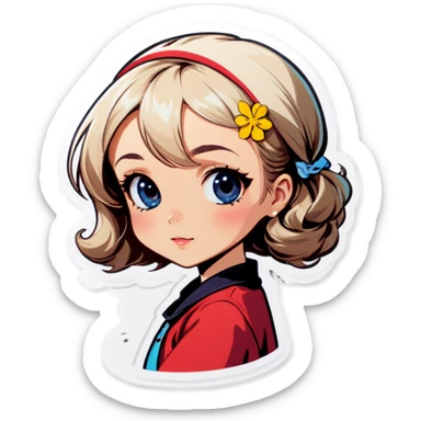Beautiful girl  sticker