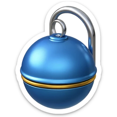 blue bike bell  sticker