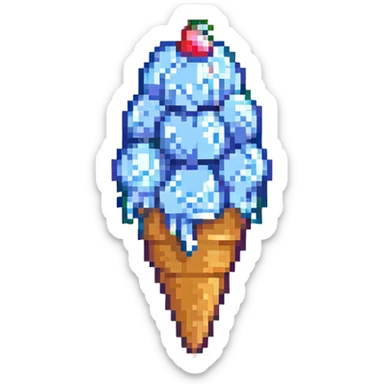 a scoop of ice cream sticker