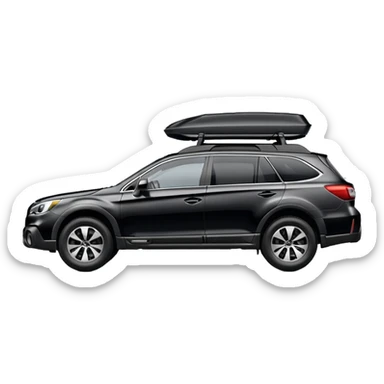 Black Subaru Outback sticker