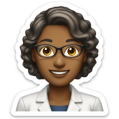 Social worker female sticker