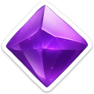 purple square gem space-like sticker