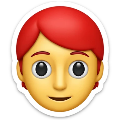 simple emoji inspired by the logo of École Polytechnique Fédérale de Lausanne (EPFL), recognizable shape, red and black colors, no text sticker