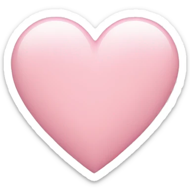 Light pink heart sticker
