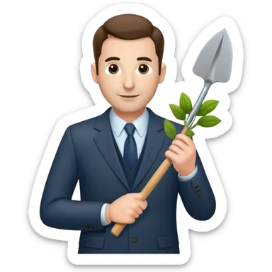Harvey Spector gardening sticker