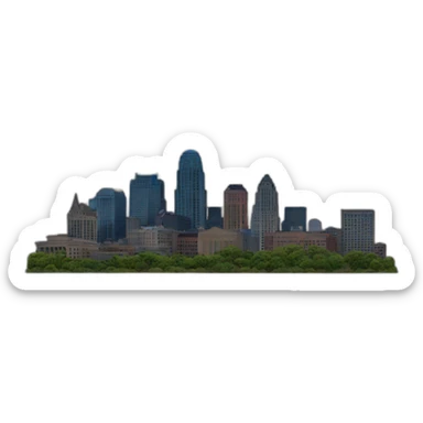 kansas city skyline sticker
