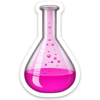 laboratory Reagenzglas pink sticker