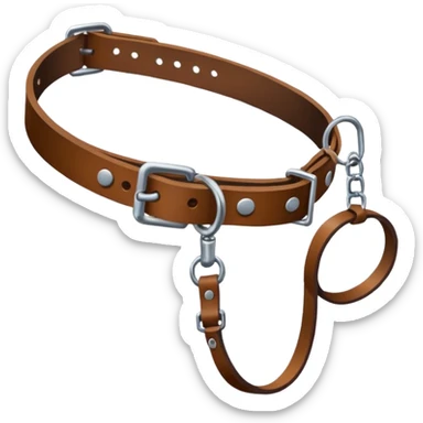 Leash – collar with leash hanging sticker