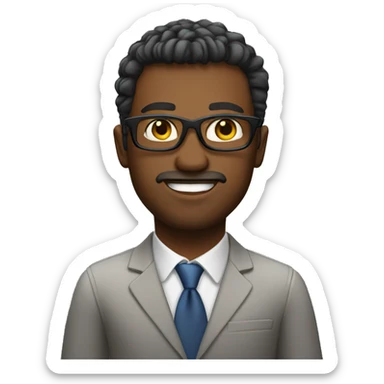 cool guy in office promise sticker