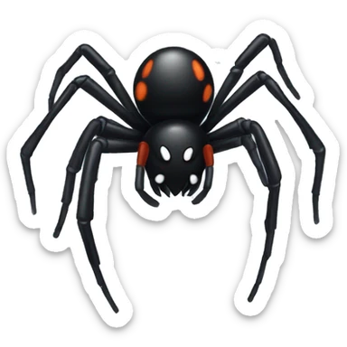 Black Widow spider sticker