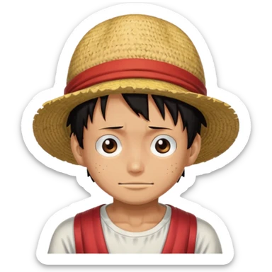 Luffy from one piece sticker