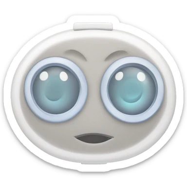 dual compartment prescription contact lens case sticker