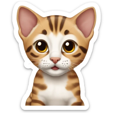 Bengal kitten breed  sticker