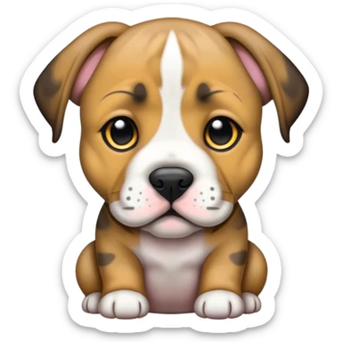 Preso Canario Brindle Puppy sticker