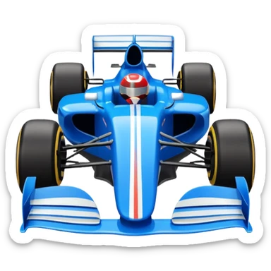 formula 1 blue sticker