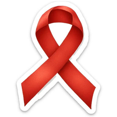 Red ribbon sticker