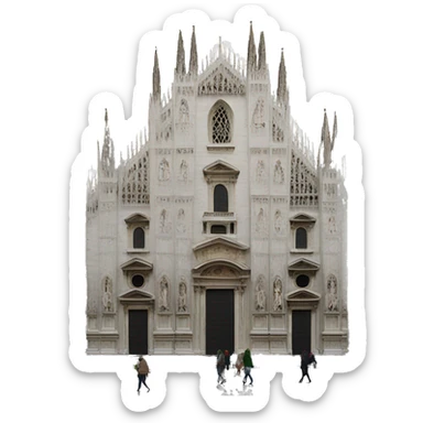 realistic Duomo di Milano sticker
