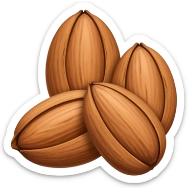 3 almonds sticker