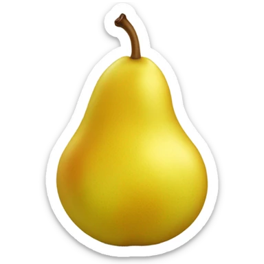 Yellow pear sticker