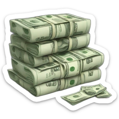 realist stack oof money sticker