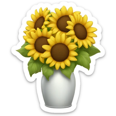 Sunflower bouquet  sticker