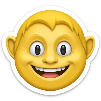 Troll face emoji sticker
