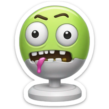 the Rick and Morty game joystick sticker