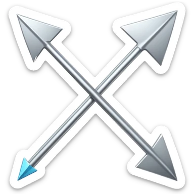 simple thin arrow sticker