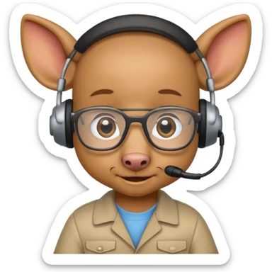 Baby aardvark network engineer sticker
